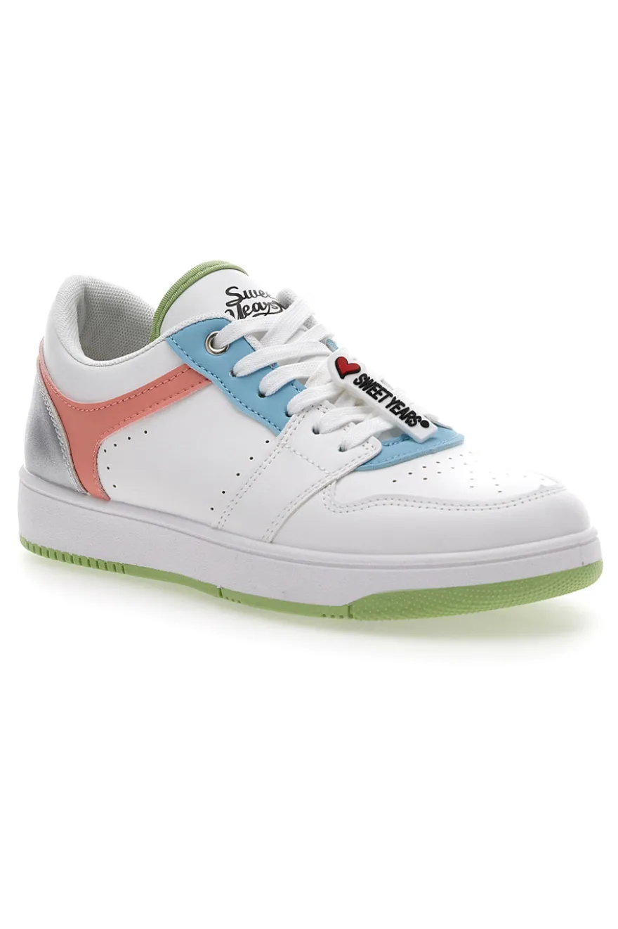 Sneakers Bianche con Lacci Sweet Years 8580