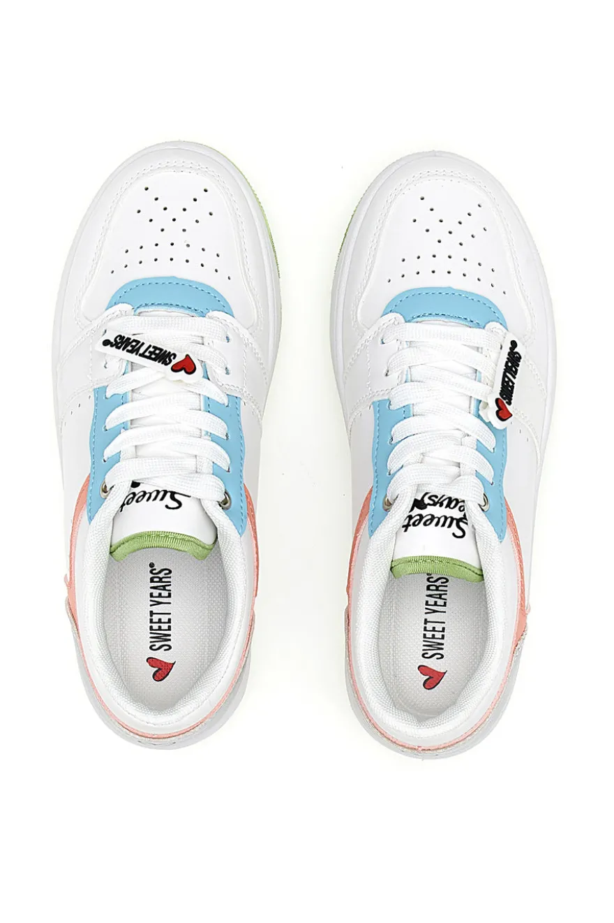 Sneakers Bianche con Lacci Sweet Years 8580
