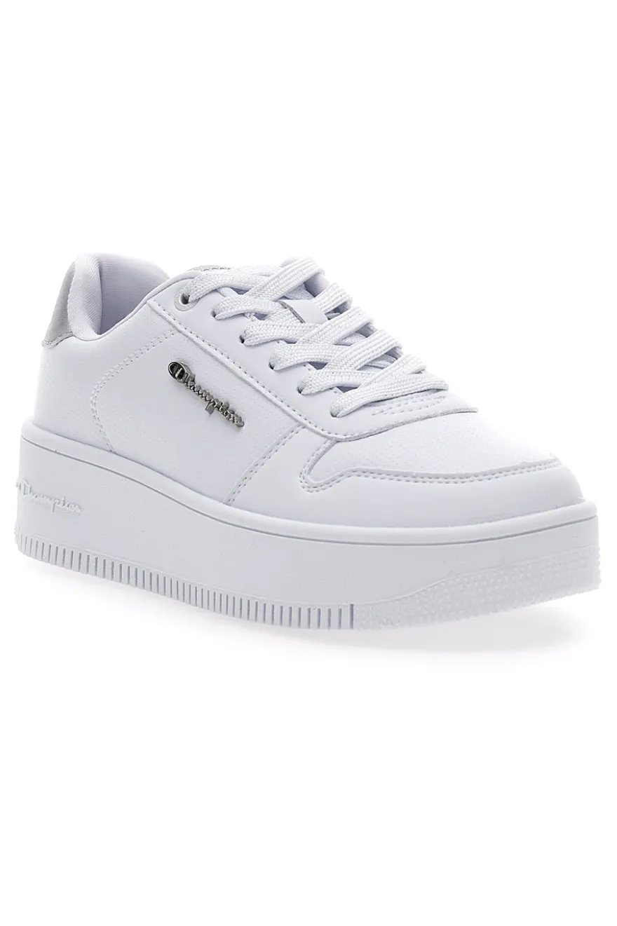 Sneakers Bianche con Lacci Champion RD18 RD Plat chromo
