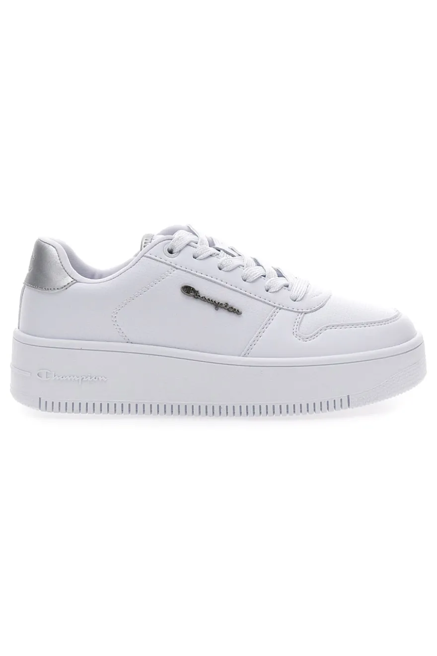 Sneakers Bianche con Lacci Champion RD18 RD Plat chromo