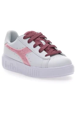 Sneakers bianche con lacci rossi DIADORA GAME STEP P PS FLUFFY