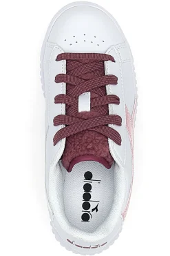 Sneakers bianche con lacci rossi DIADORA GAME STEP P PS FLUFFY