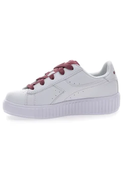 Sneakers bianche con lacci rossi DIADORA GAME STEP P PS FLUFFY