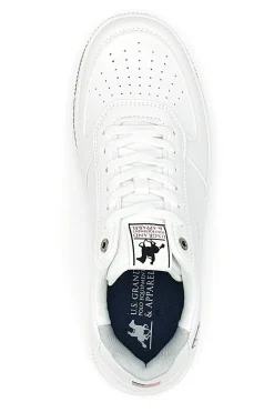 Sneakers Bianche Con Lacci U.S. Grand Polo GPM424707J