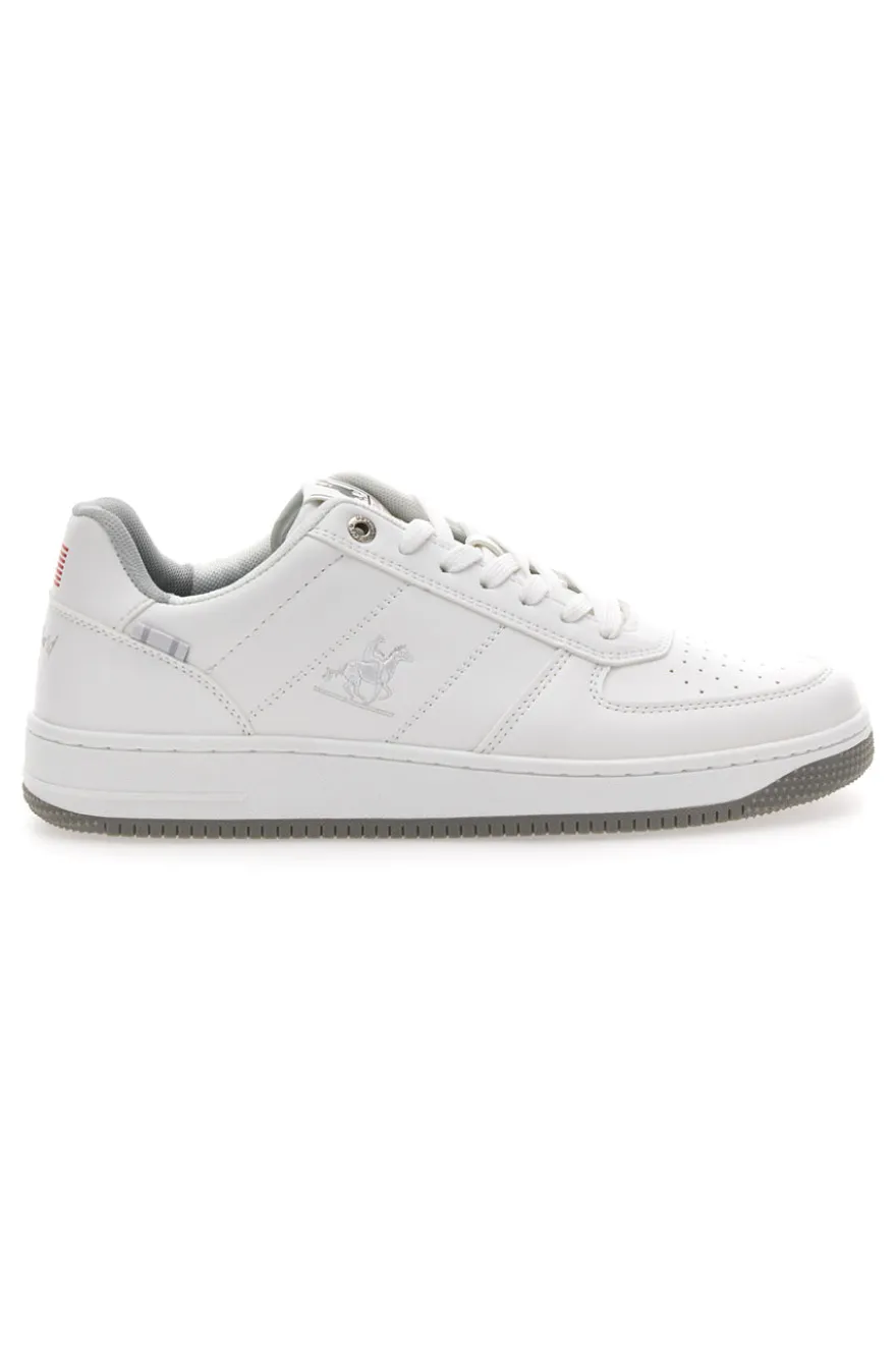 Sneakers Bianche Con Lacci U.S. Grand Polo GPM424707J
