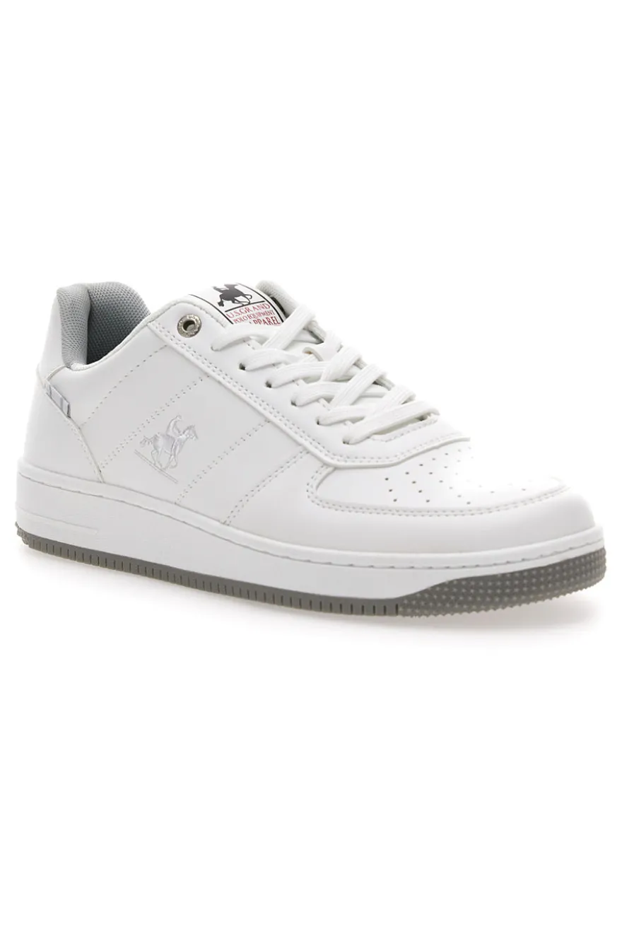 Sneakers Bianche Con Lacci U.S. Grand Polo GPM424707J