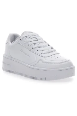 Sneakers Bianche con Lacci Champion Rebound Platform Low