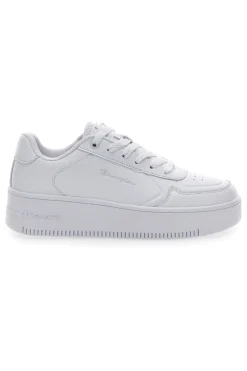 Sneakers Bianche con Lacci Champion Rebound Platform Low