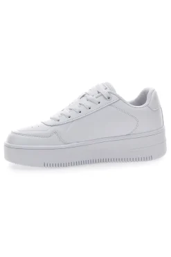 Sneakers Bianche con Lacci Champion Rebound Platform Low