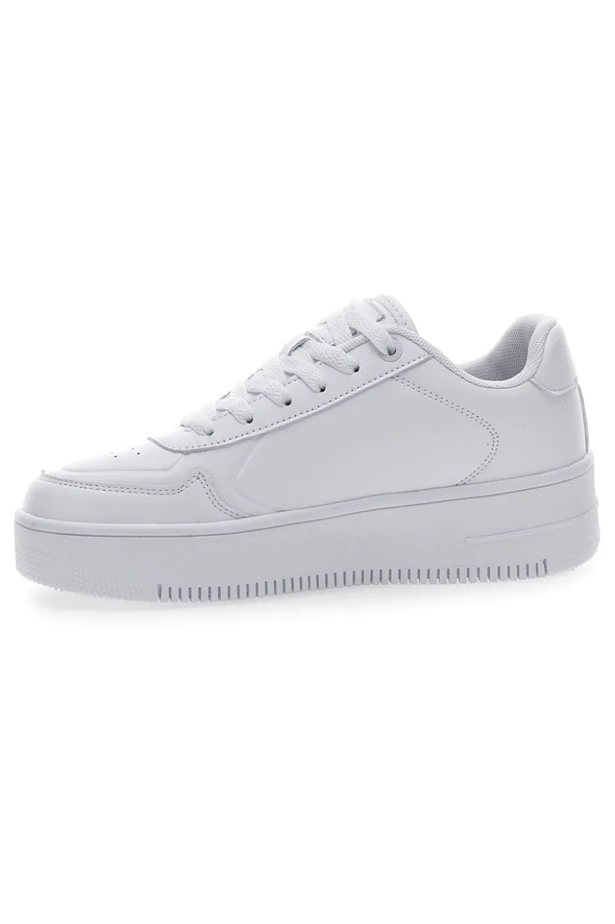 Sneakers Bianche con Lacci Champion Rebound Platform Low
