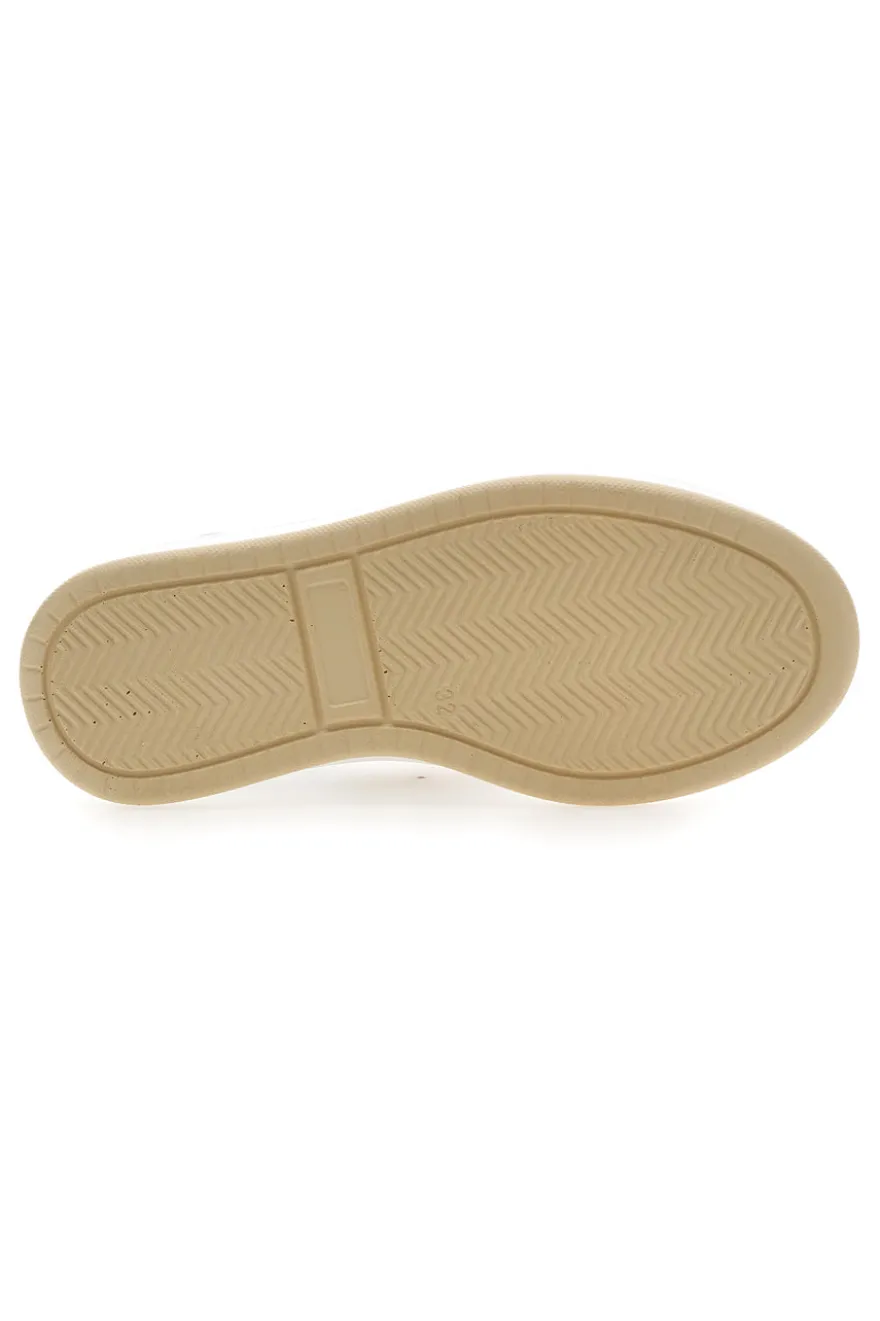 Sneakers Bianche con Logo Dorato LAURA BIAGIOTTI L8945