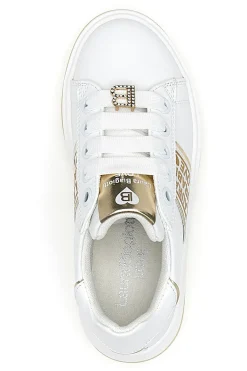 Sneakers Bianche con Logo Dorato LAURA BIAGIOTTI L8945