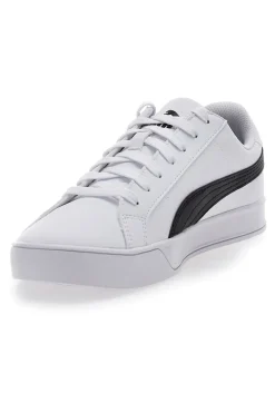 Sneakers Bianche Con Logo Laterale Puma Smash Vulc