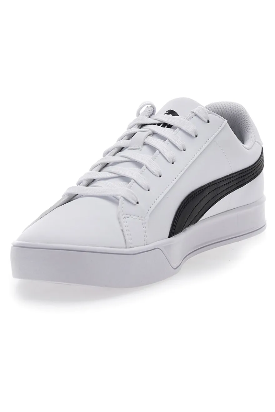 Sneakers Bianche Con Logo Laterale Puma Smash Vulc