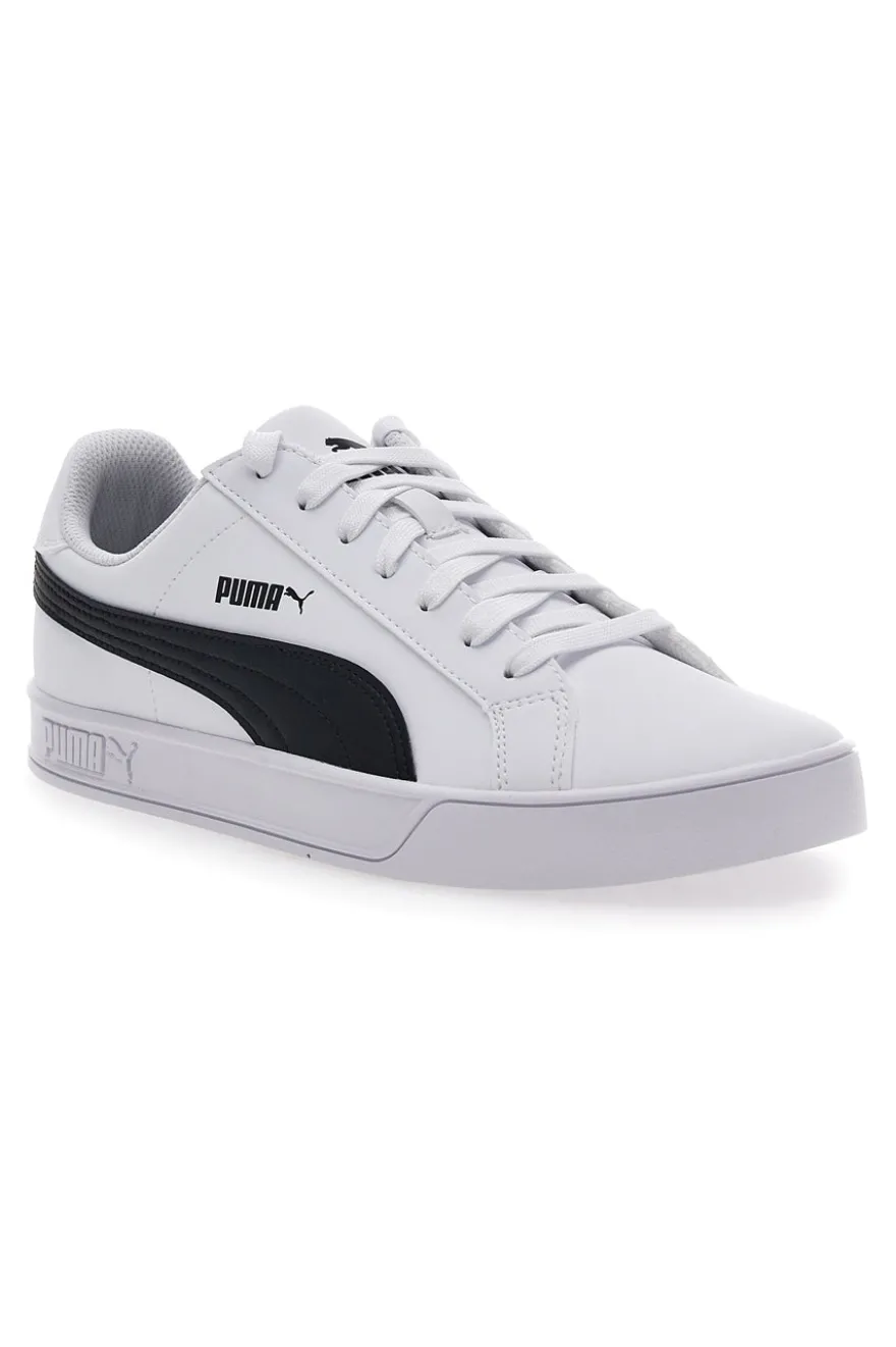 Sneakers Bianche Con Logo Laterale Puma Smash Vulc