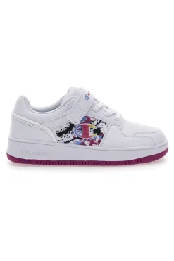 Sneakers Bianche con Logo Colorato CHAMPION RD18 2.0 LOW G TD