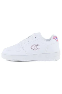 Sneakers Bianche Con Logo Laterale CHAMPION RD18 PLATFORM GLITTER G GS