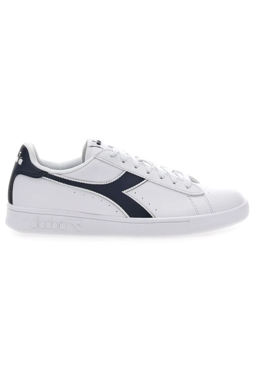 Sneakers bianche con logo blu DIADORA TORNEO