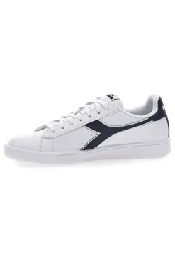 Sneakers bianche con logo blu DIADORA TORNEO