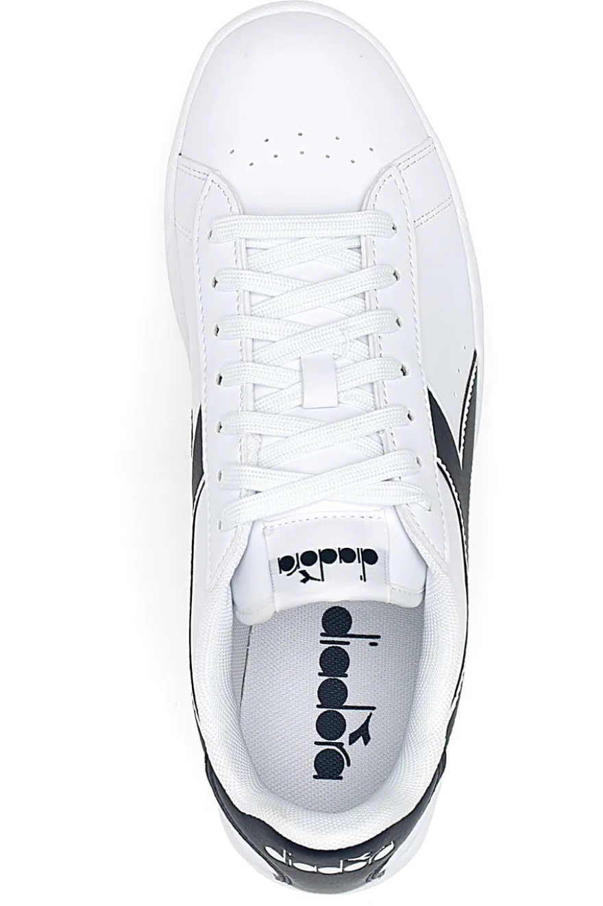 Sneakers bianche con logo blu DIADORA TORNEO