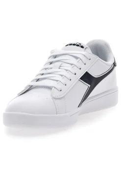 Sneakers bianche con logo blu DIADORA TORNEO