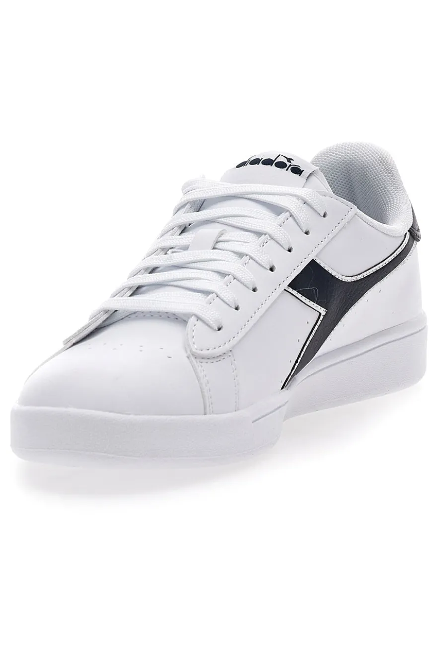 Sneakers bianche con logo blu DIADORA TORNEO