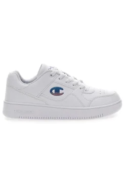 Sneakers Bianche Con Logo Laterale Champion Rebound Low