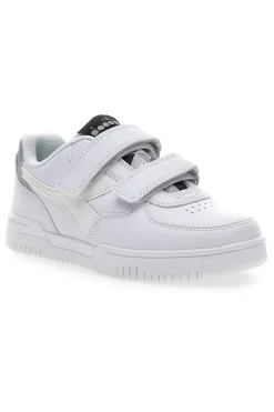 Sneakers Bianche con Logo Argento e Strappi DIADORA RAPTOR LOW SPOTTED PS
