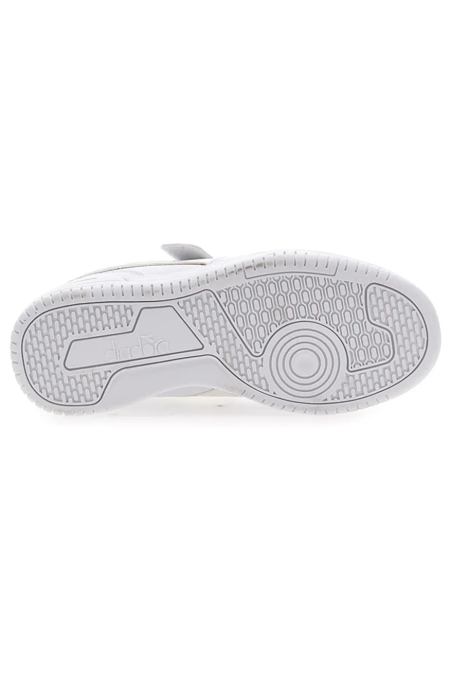 Sneakers Bianche con Logo Argento e Strappi DIADORA RAPTOR LOW SPOTTED PS