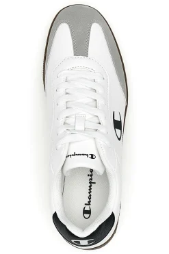 Sneakers Bianche Con Logo Laterale Champion Prestige Mix Material