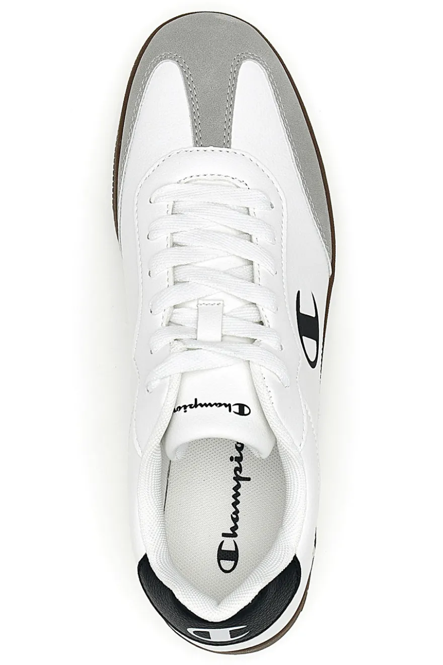 Sneakers Bianche Con Logo Laterale Champion Prestige Mix Material