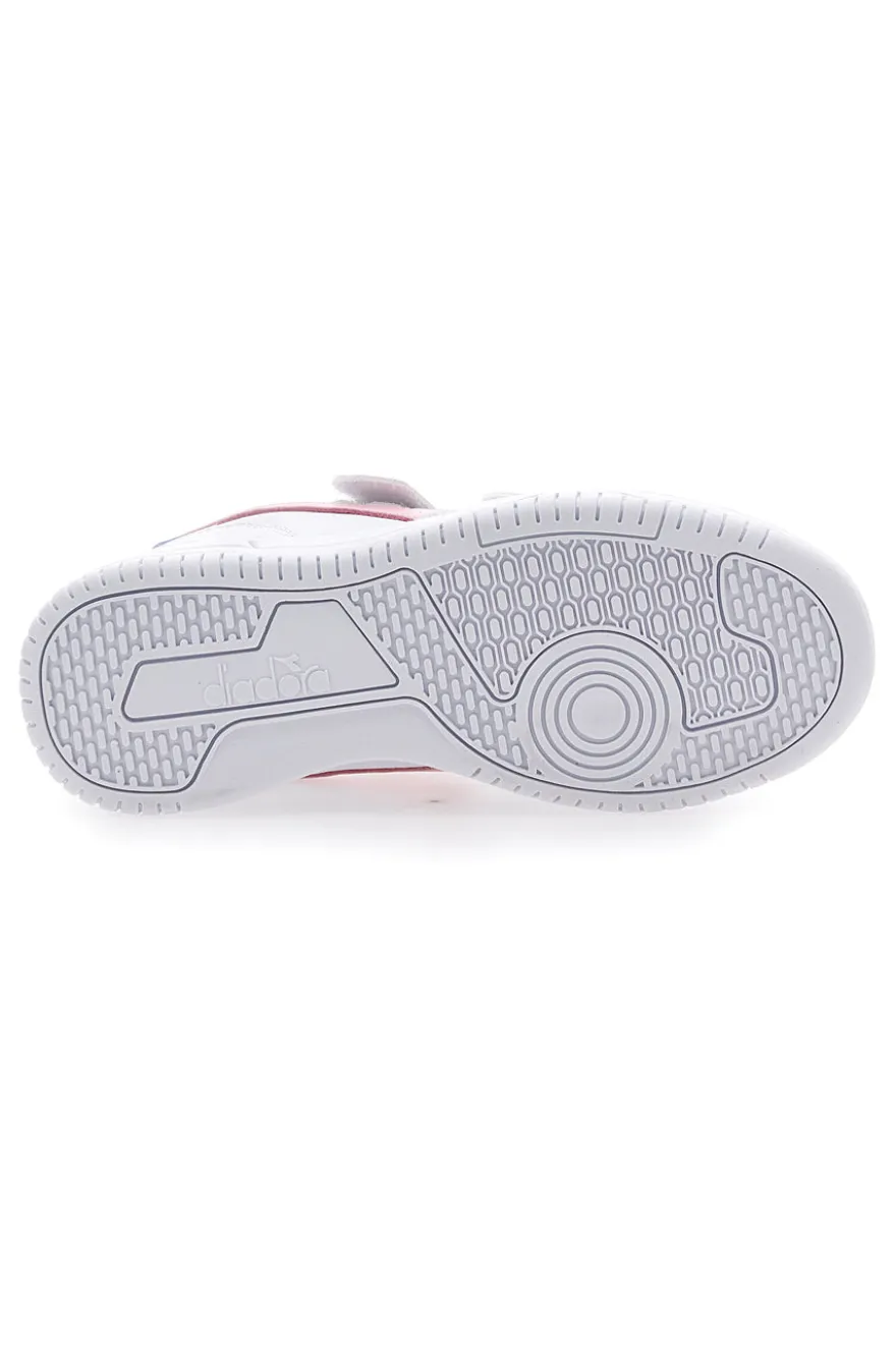 Sneakers Bianche con Logo Rosa Diadora Raptor Low Ps