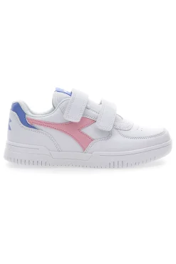 Sneakers Bianche con Logo Rosa Diadora Raptor Low Ps