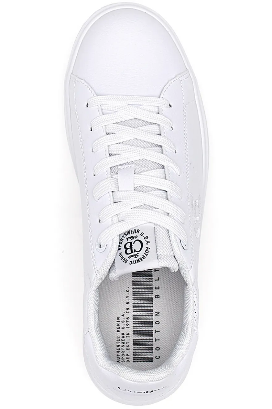 Sneakers bianche con logo impresso Cotton belt GTZ 4.0 LTH