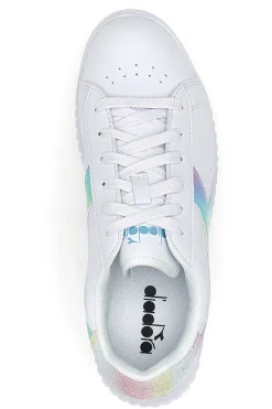 Sneakers Bianche con Logo Arcobaleno Diadora game Step Bloom