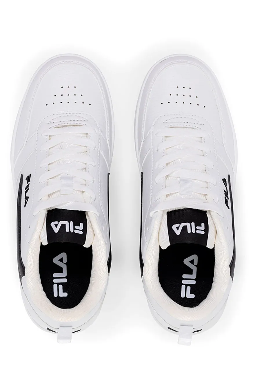 Sneakers Bianche con Logo Laterale Nero FILA REGA NF TEENS