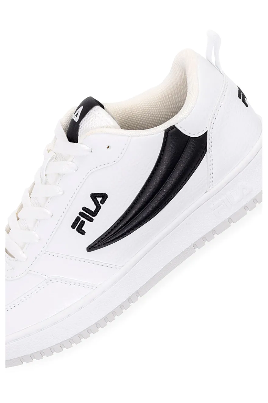 Sneakers Bianche con Logo Laterale Nero FILA REGA NF TEENS