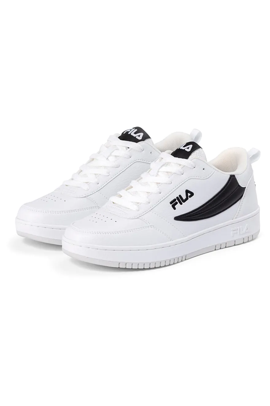 Sneakers Bianche con Logo Laterale Nero FILA REGA NF TEENS