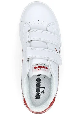 Sneakers bianche con logo rosso e velcro DIADORA GAME PS