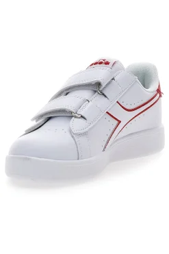 Sneakers bianche con logo rosso e velcro DIADORA GAME PS