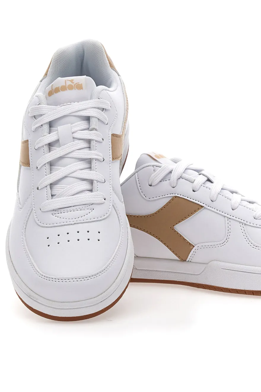 Sneakers Bianche con logo Beige DIADORA RAPTOR LOW