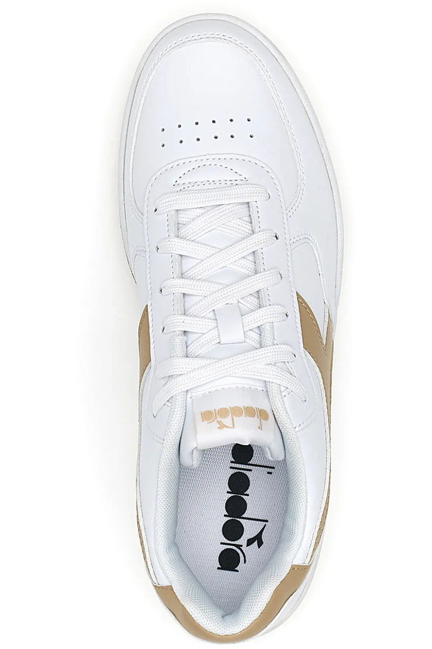 Sneakers Bianche con logo Beige DIADORA RAPTOR LOW