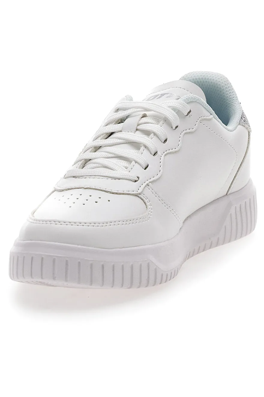 Sneakers Bianche con Logo Glitter Lotto Venus 1 AMF III GLI