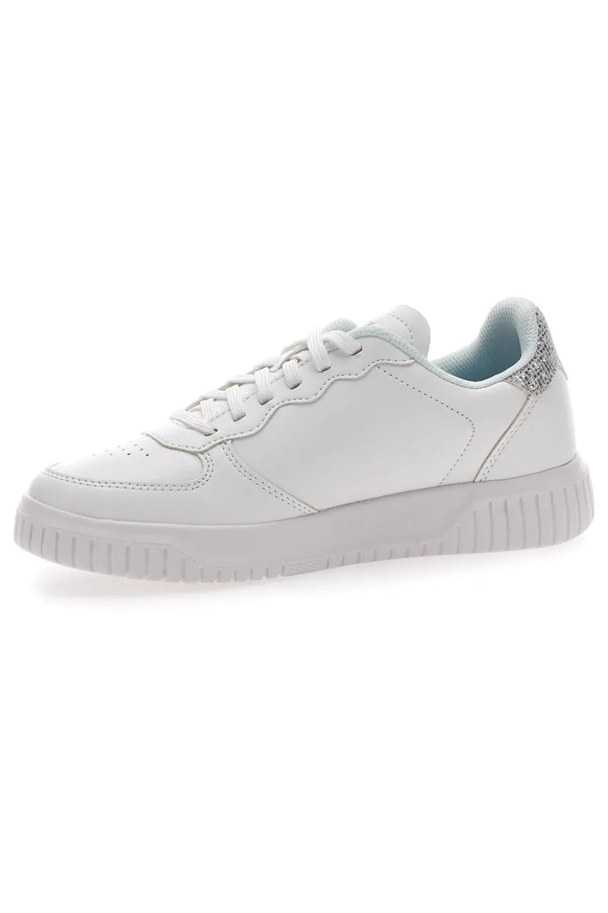 Sneakers Bianche con Logo Glitter Lotto Venus 1 AMF III GLI