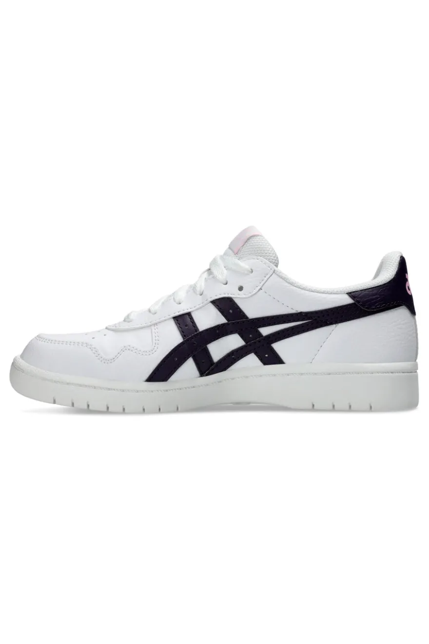 Sneakers Bianche con Logo Blu Notte ASICS JAPAN S GS