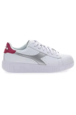 Sneakers Bianche con Logo Argento DIADORA GAME STEP METAL GS