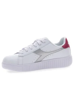 Sneakers Bianche con Logo Argento DIADORA GAME STEP METAL GS