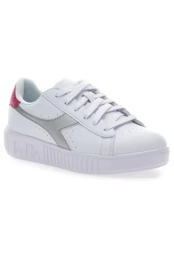 Sneakers Bianche con Logo Argento DIADORA GAME STEP METAL GS