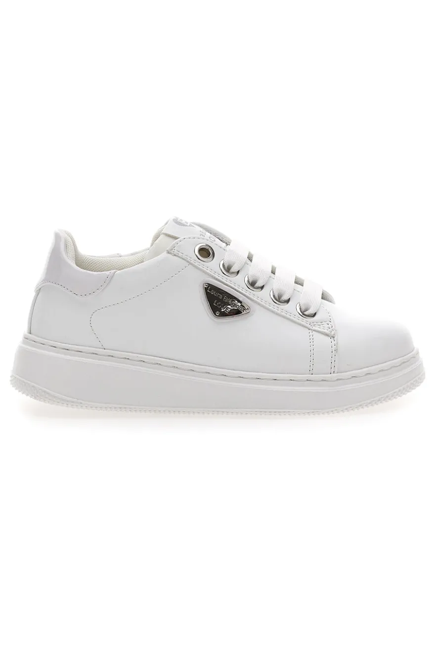 Sneakers Bianche Con Logo Laterale Laura Biagiotti 93969394