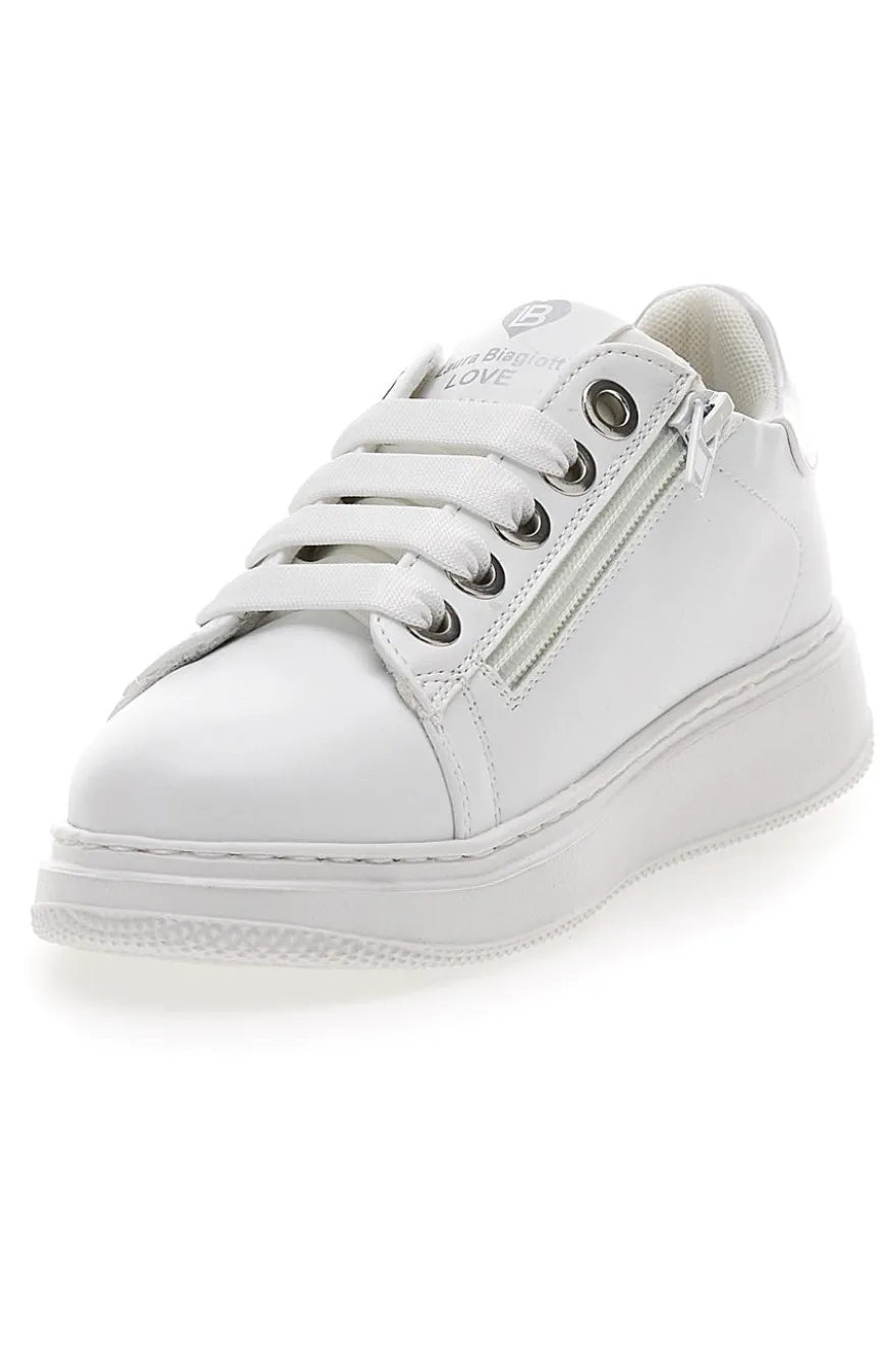 Sneakers Bianche Con Logo Laterale Laura Biagiotti 93969394